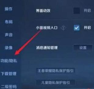 王者荣耀隐私权限功能介绍